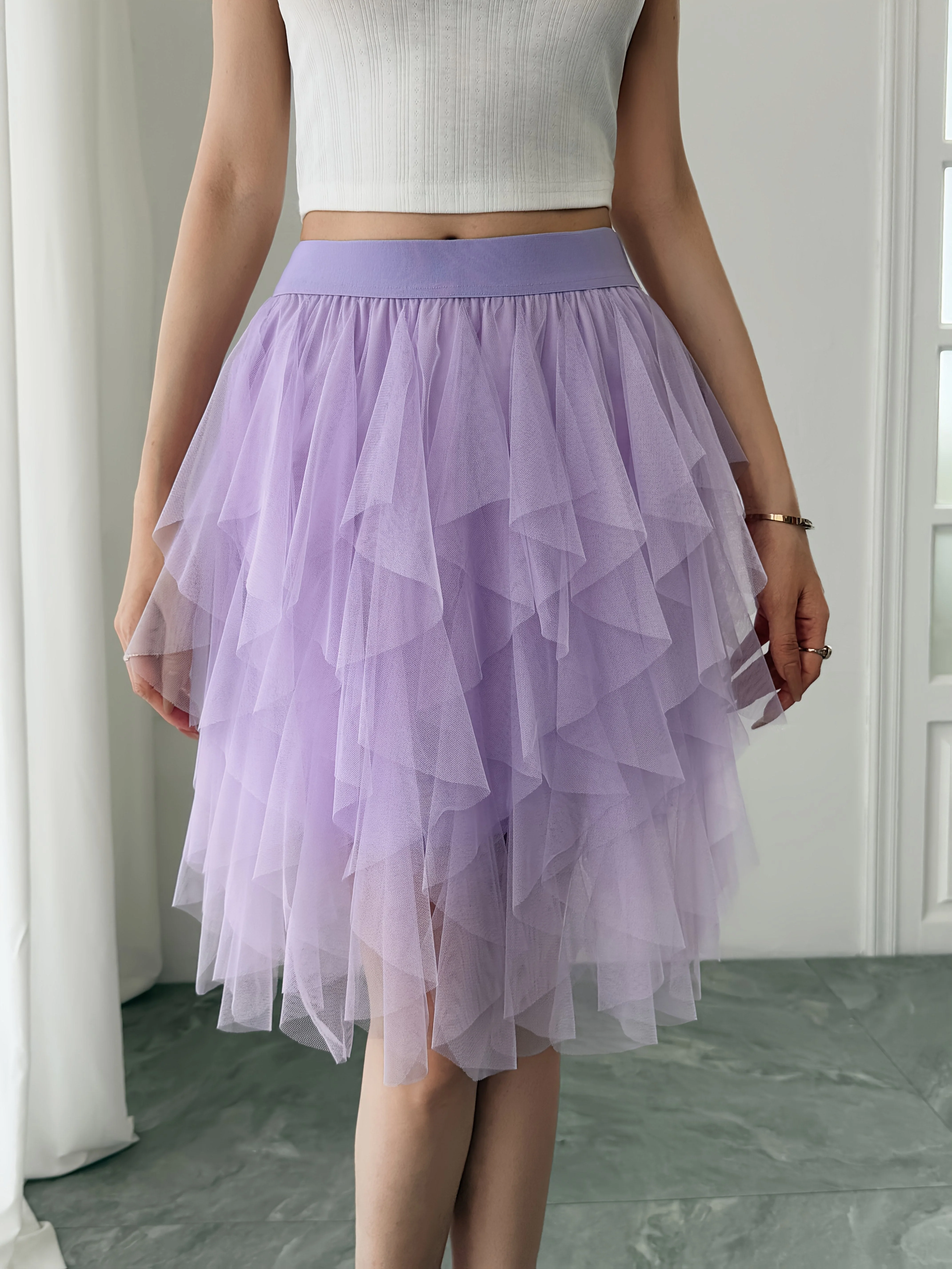 Jupe Tutu Femme Style Danseuse Élégante pour Tenue de Fête ou Quotidienne - Image 6