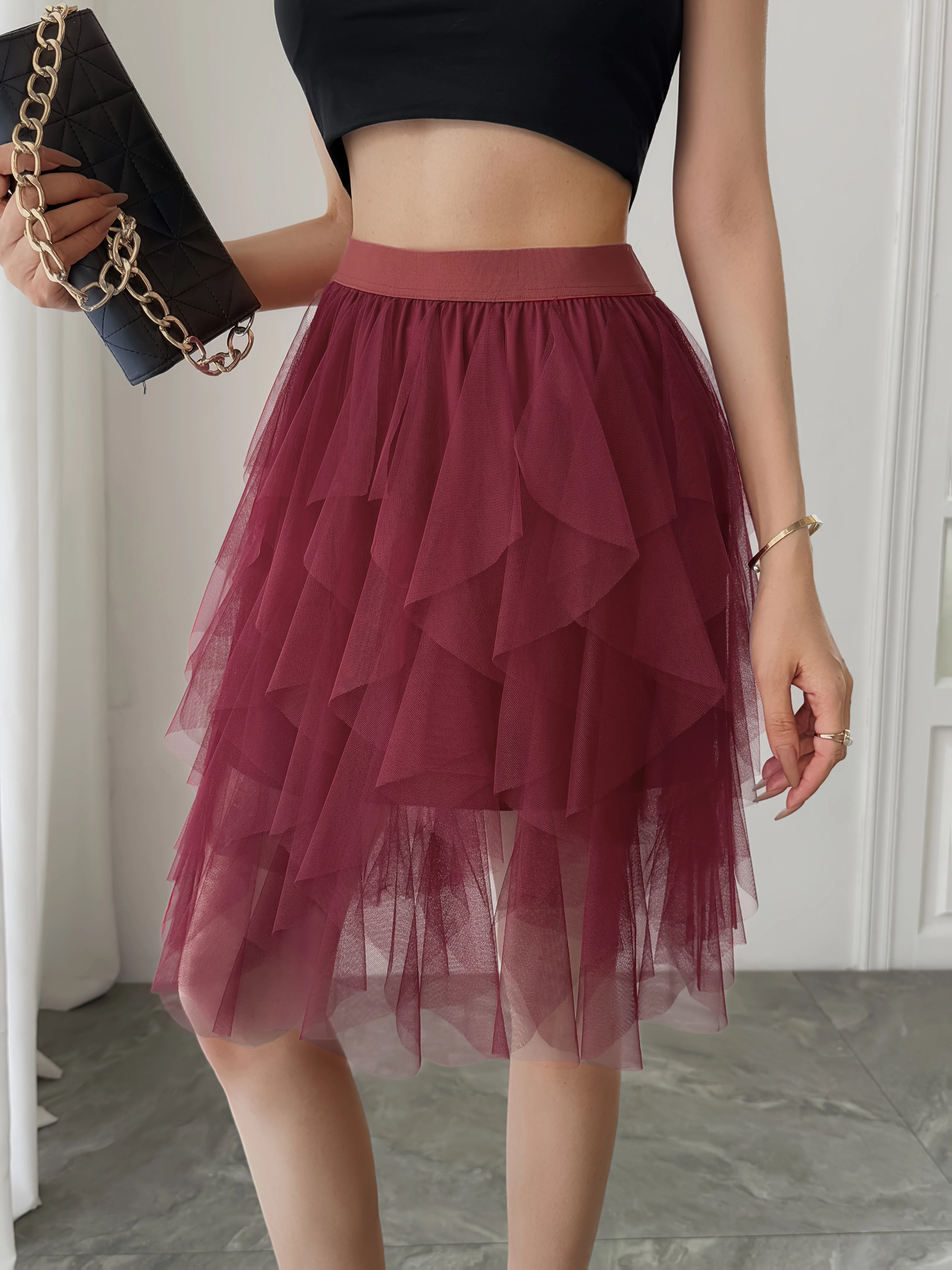 Jupe Tutu Femme Style Danseuse Élégante pour Tenue de Fête ou Quotidienne - Image 8