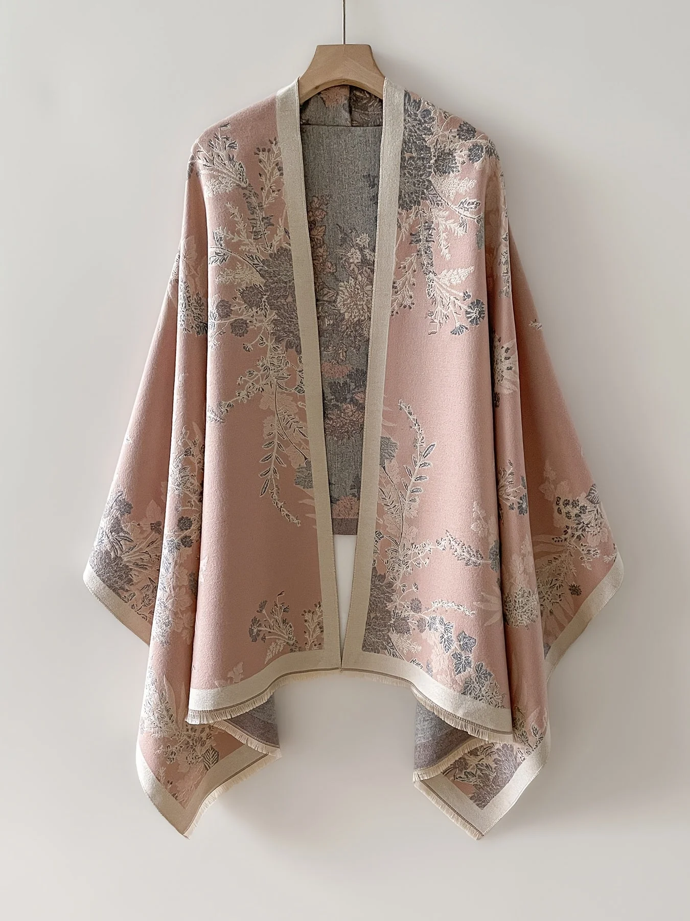Kimono Femme Élégant Imprimé Floral Style Décontracté Chic - Image 2