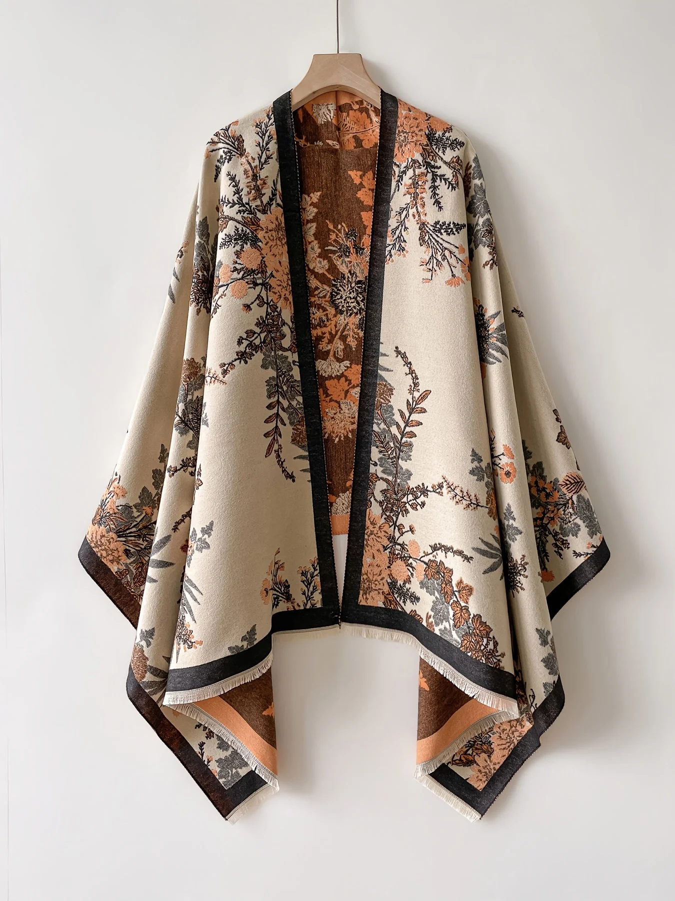 Kimono Femme Élégant Imprimé Floral Style Décontracté Chic - Image 3