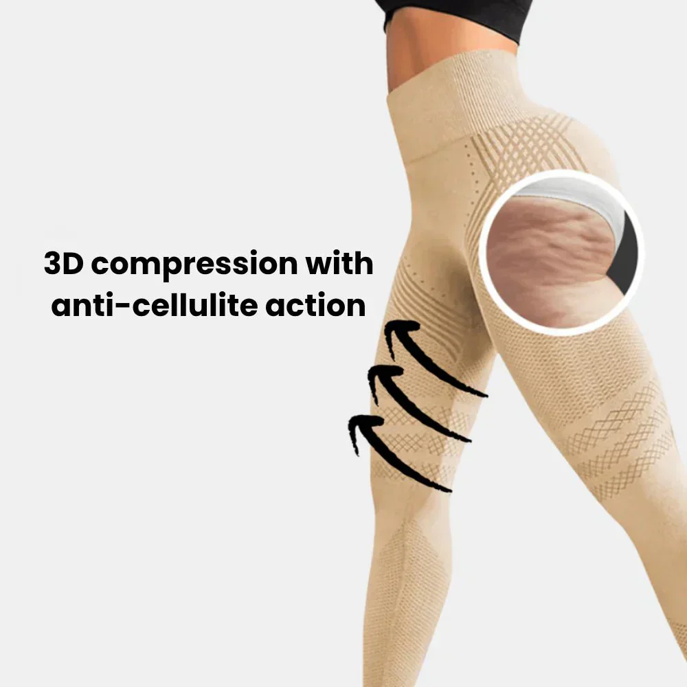 Legging femme seamless gainant anti-cellulite pour sport et fitness - compression sculptante - Image 4