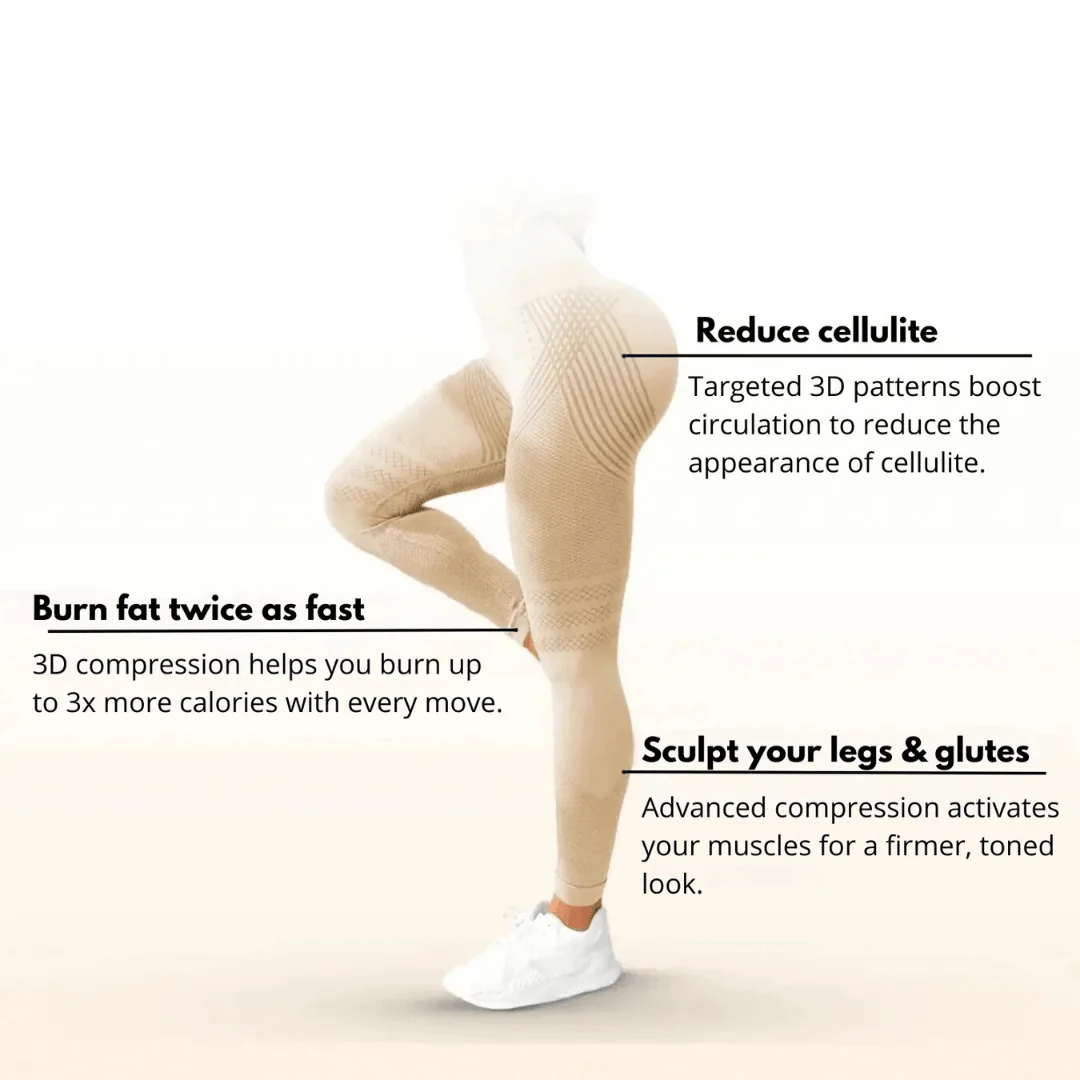 Legging femme seamless gainant anti-cellulite pour sport et fitness - compression sculptante - Image 5