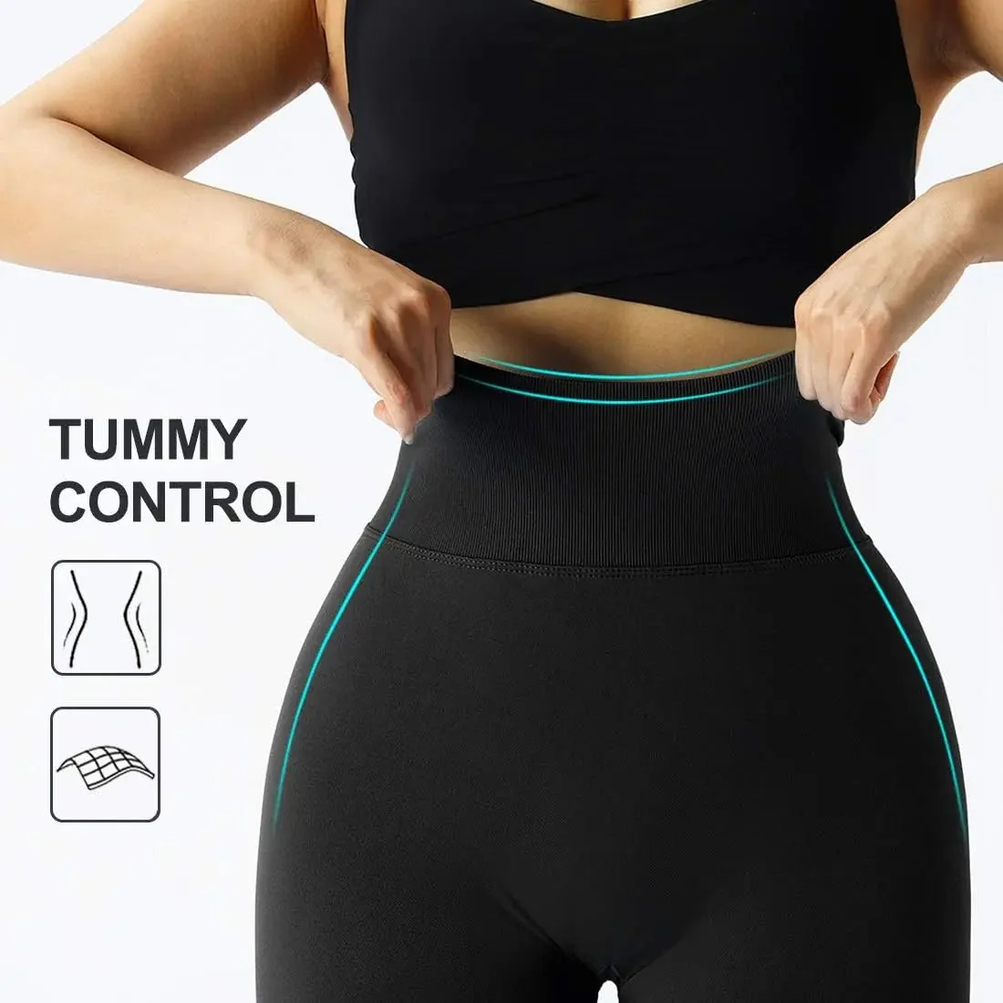 Legging push-up seamless taille haute femme, effet galbant, idéal fitness et yoga - Image 3