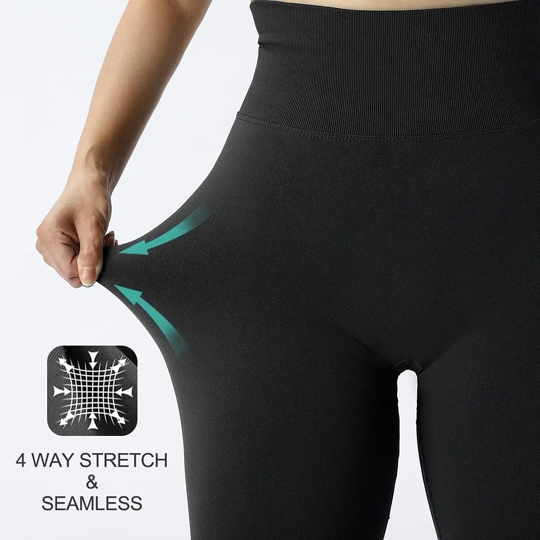 Legging push-up seamless taille haute femme, effet galbant, idéal fitness et yoga - Image 4