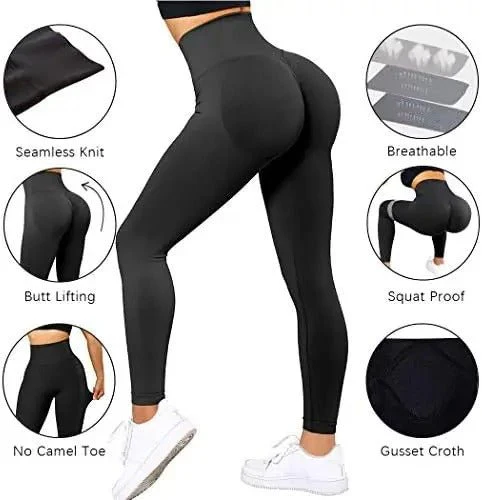 Legging push-up seamless taille haute femme, effet galbant, idéal fitness et yoga - Image 5