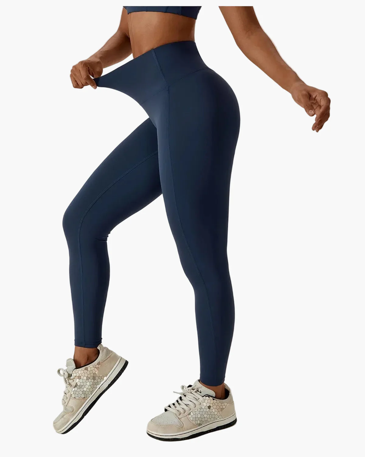 Leggings taille haute et brassière de sport femme – Ensemble fitness élégant pour entraînement et yoga - Image 5
