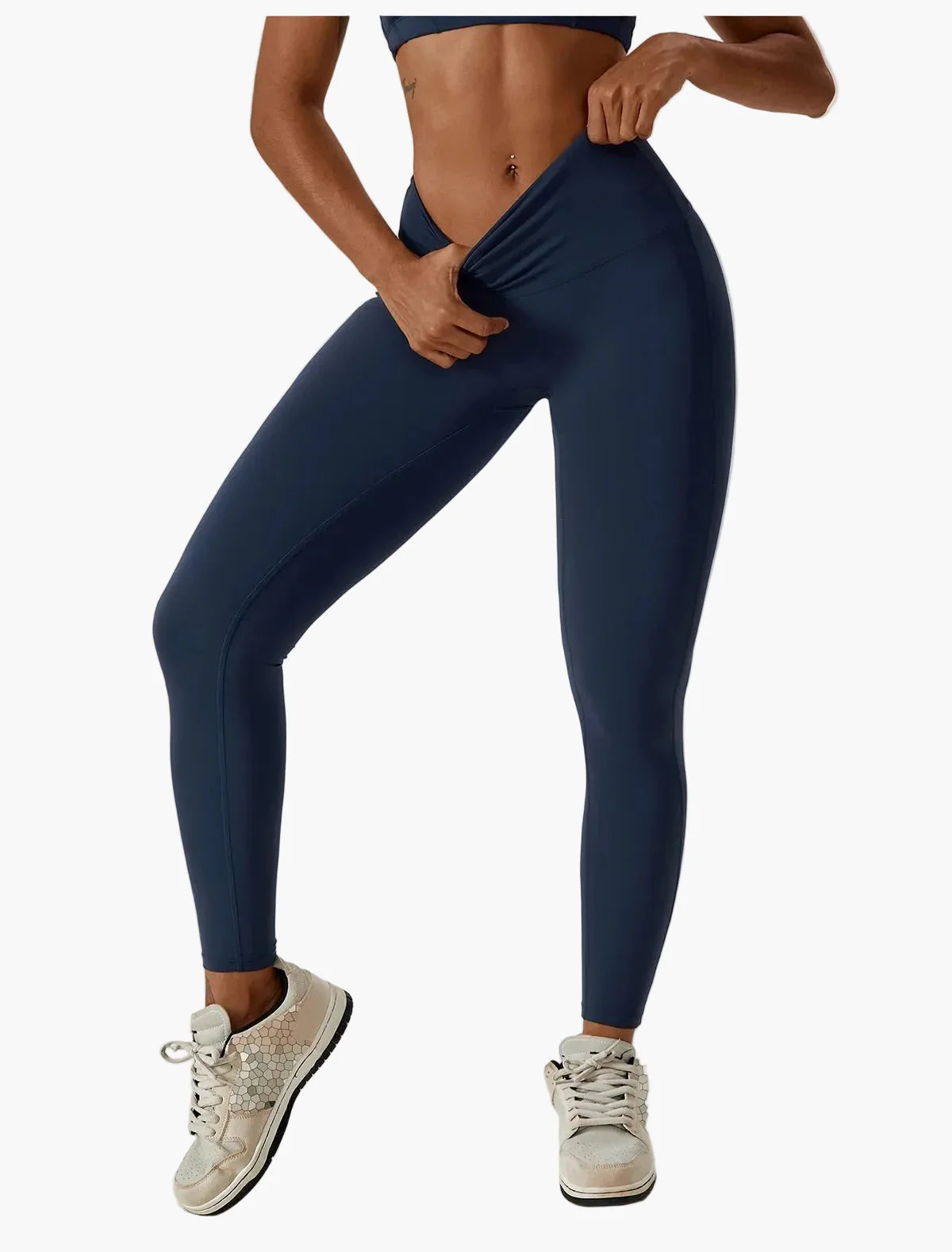 Leggings taille haute et brassière de sport femme – Ensemble fitness élégant pour entraînement et yoga - Image 6