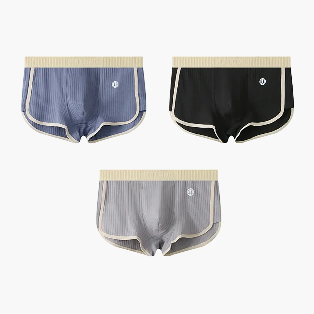Lot de 3 boxers courts côtelés style rétro pour femme - Confort sport et quotidien - Image 6