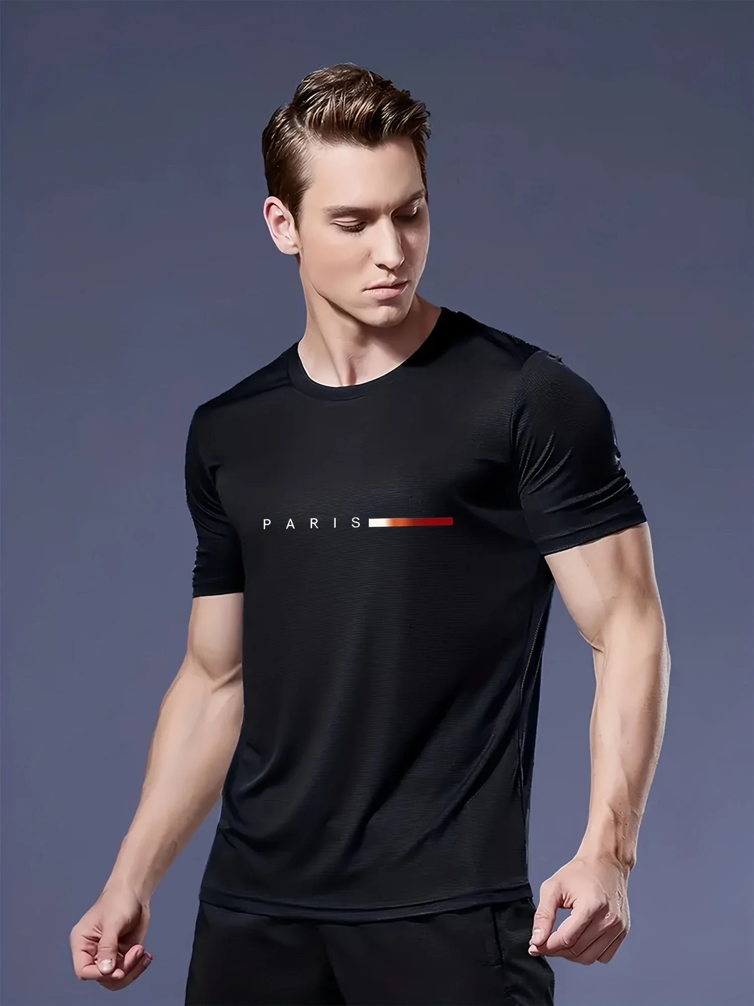 Lot de 3 T-shirts Homme Style Moderne "PARIS" – Idéal Pour le Quotidien et le Sport - Image 10