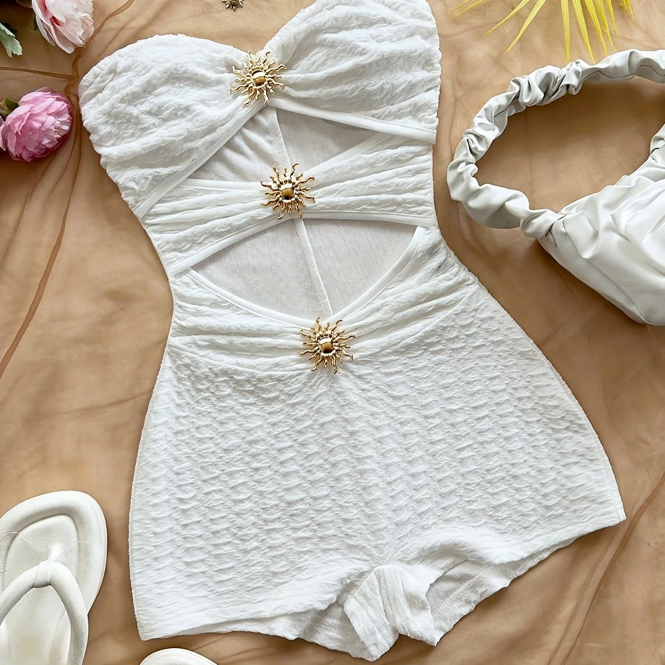 Maillot de bain rétro femme style pin-up une pièce découpe motif léopard - Image 13