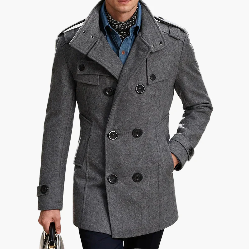 Manteau caban élégant pour homme, style urbain chic, parfait pour l'hiver - Image 2