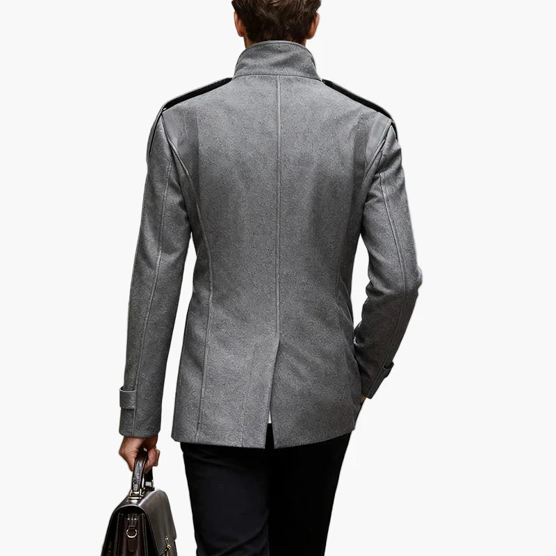 Manteau caban élégant pour homme, style urbain chic, parfait pour l'hiver - Image 3