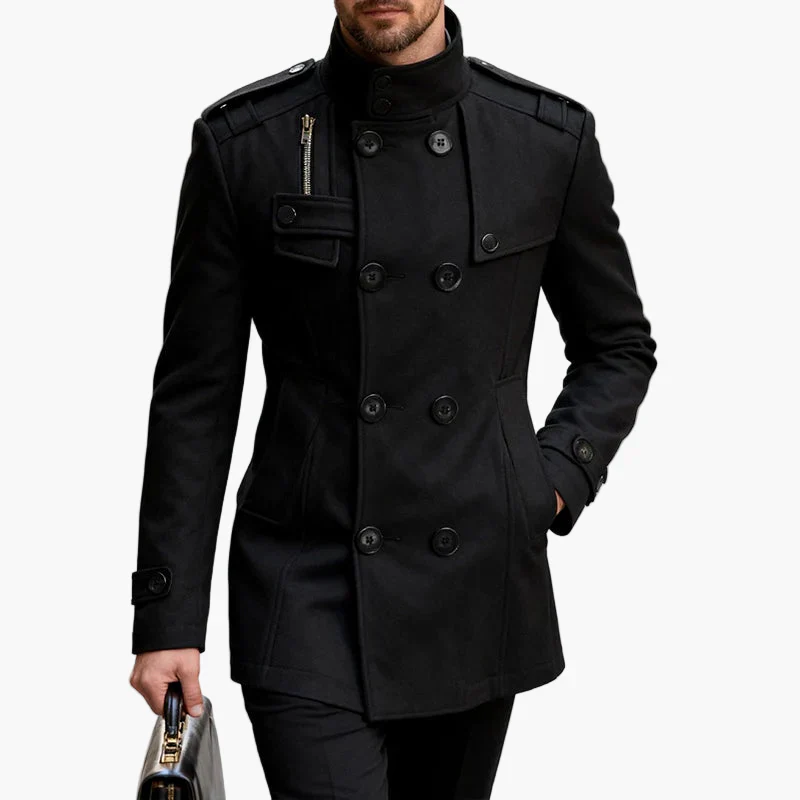 Manteau caban élégant pour homme, style urbain chic, parfait pour l'hiver - Image 4