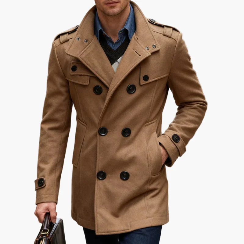 Manteau caban élégant pour homme, style urbain chic, parfait pour l'hiver - Image 5