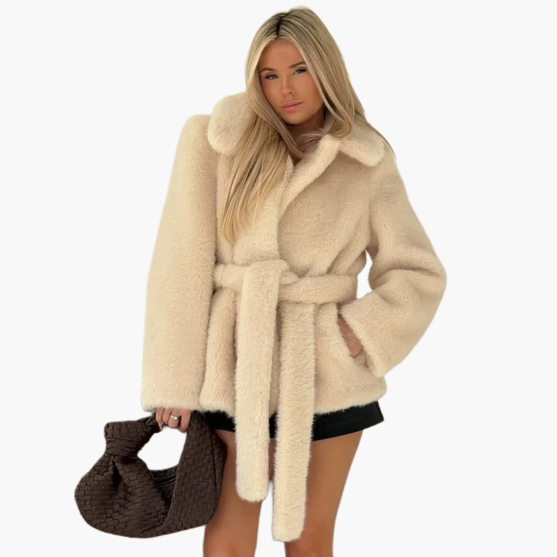 Manteau ceinturé femme style élégant pour l'hiver et les occasions habillées - Image 5