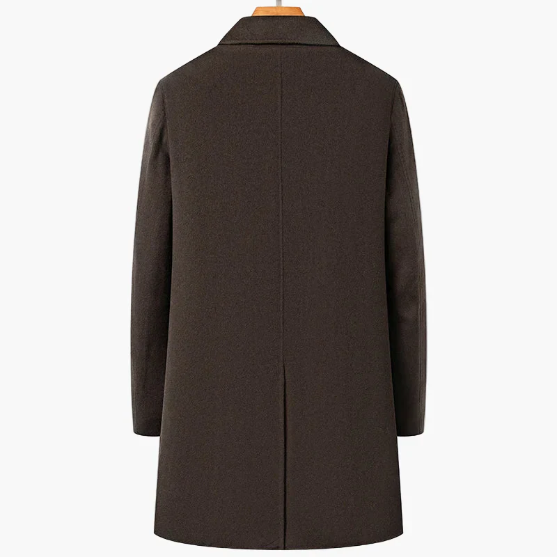 Manteau Classique à Double Boutonnage pour Homme Style Élégant d'Hiver - Image 5
