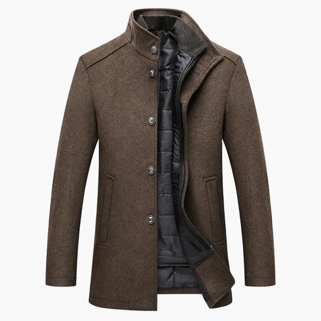 Manteau classique pour homme - Élégance urbaine et chaleur hivernale - Image 6