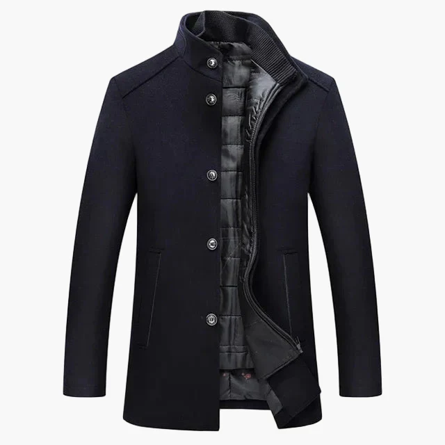 Manteau classique pour homme - Élégance urbaine et chaleur hivernale - Image 7