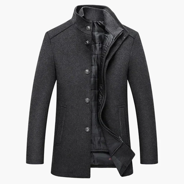 Manteau classique pour homme - Élégance urbaine et chaleur hivernale - Image 8