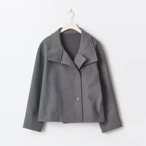 Manteau court à double boutonnage style élégant pour femme - Veste moderne mi-saison - Image 10