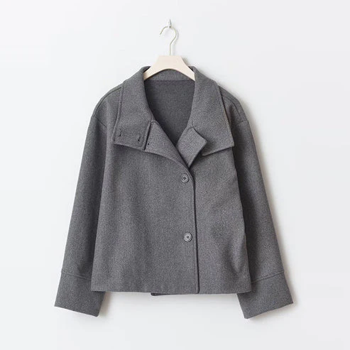 Manteau court à double boutonnage style élégant pour femme - Veste moderne mi-saison - Image 12