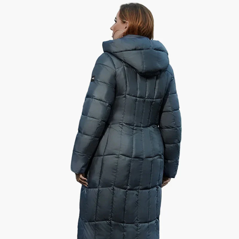 Manteau Doudoune Long Femme Grande Taille Élégant Hiver Urbain - Image 3