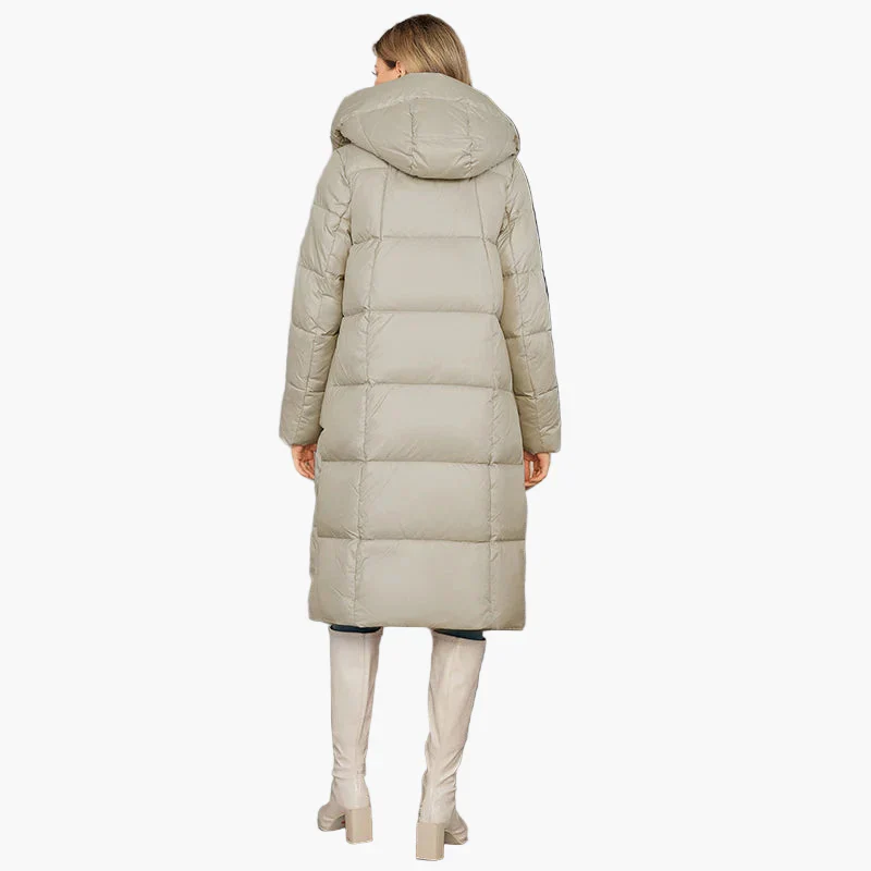 Manteau doudoune long femme style urbain élégant hiver - Image 6