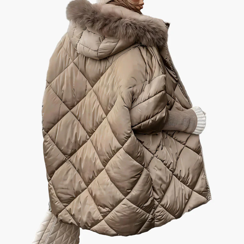 Manteau doudoune oversize à capuche pour femme, style chic et décontracté, idéal pour l'hiver - Image 5