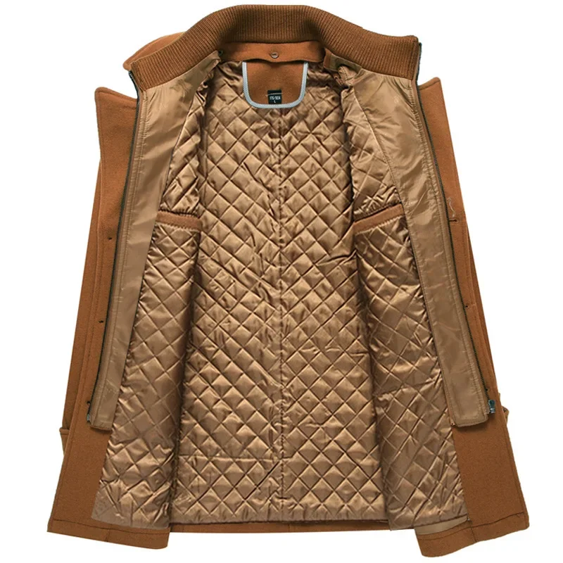 Manteau élégant à double col pour homme – Style urbain et raffiné pour l’hiver - Image 5
