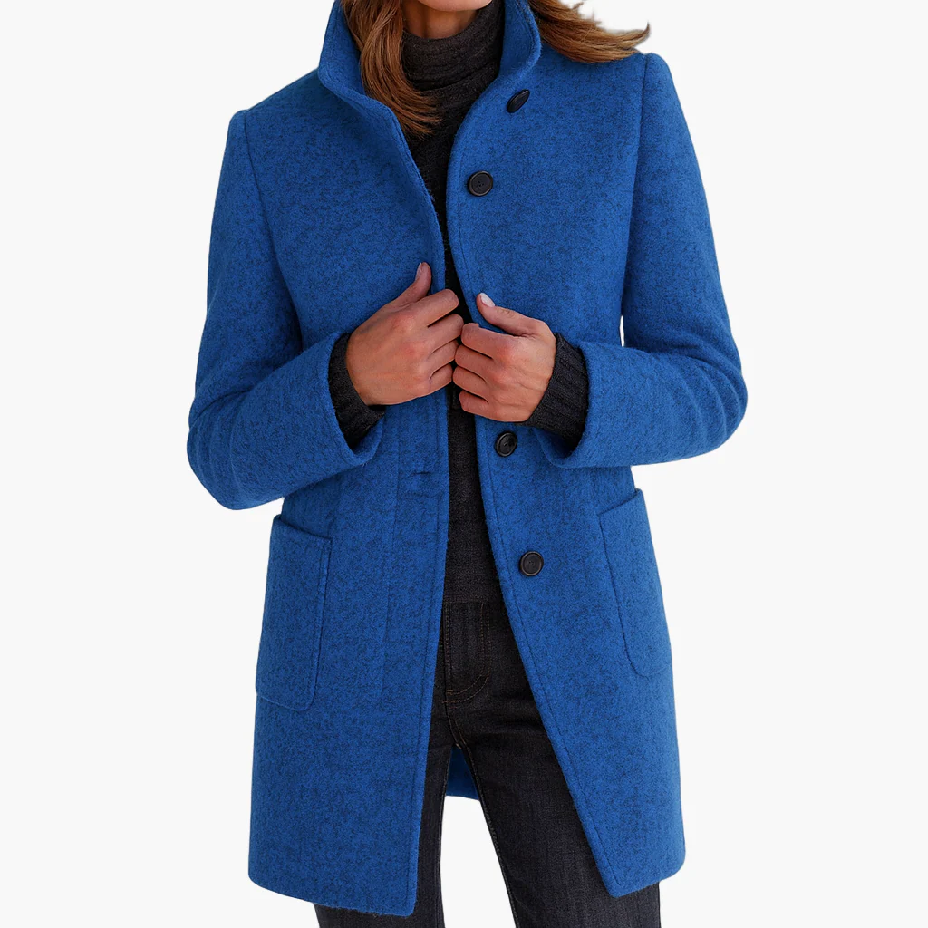 Manteau femme élégant coupe droite style urbain – Idéal pour l'automne et l'hiver - Image 7