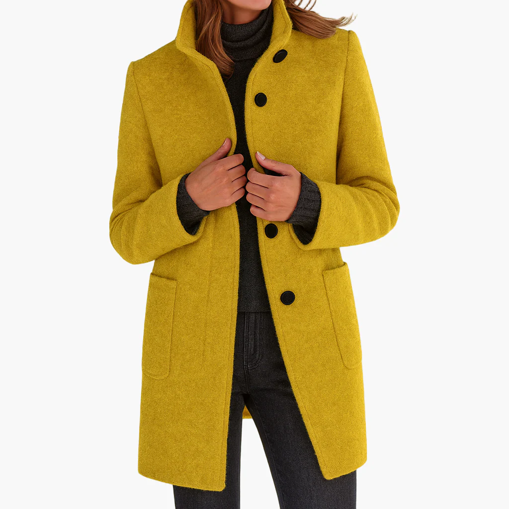 Manteau femme élégant coupe droite style urbain – Idéal pour l'automne et l'hiver - Image 8