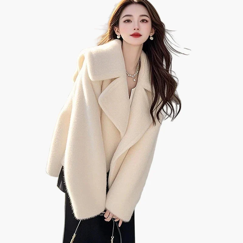 Manteau femme style moderne coupe ample élégant pour l'hiver - Image 3