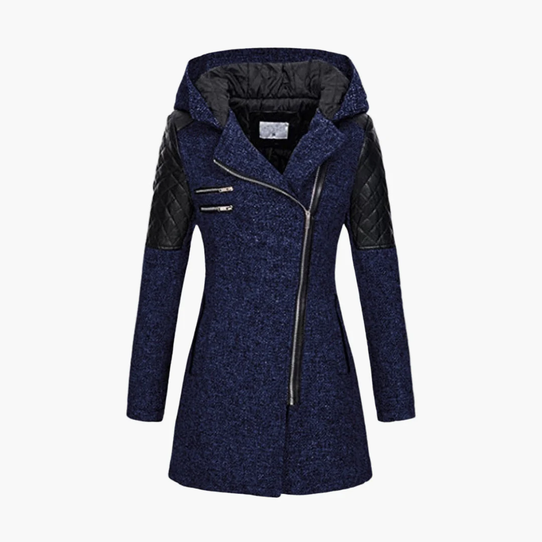 Manteau femme style tweed capuche, élégant et moderne pour l’hiver - Image 6