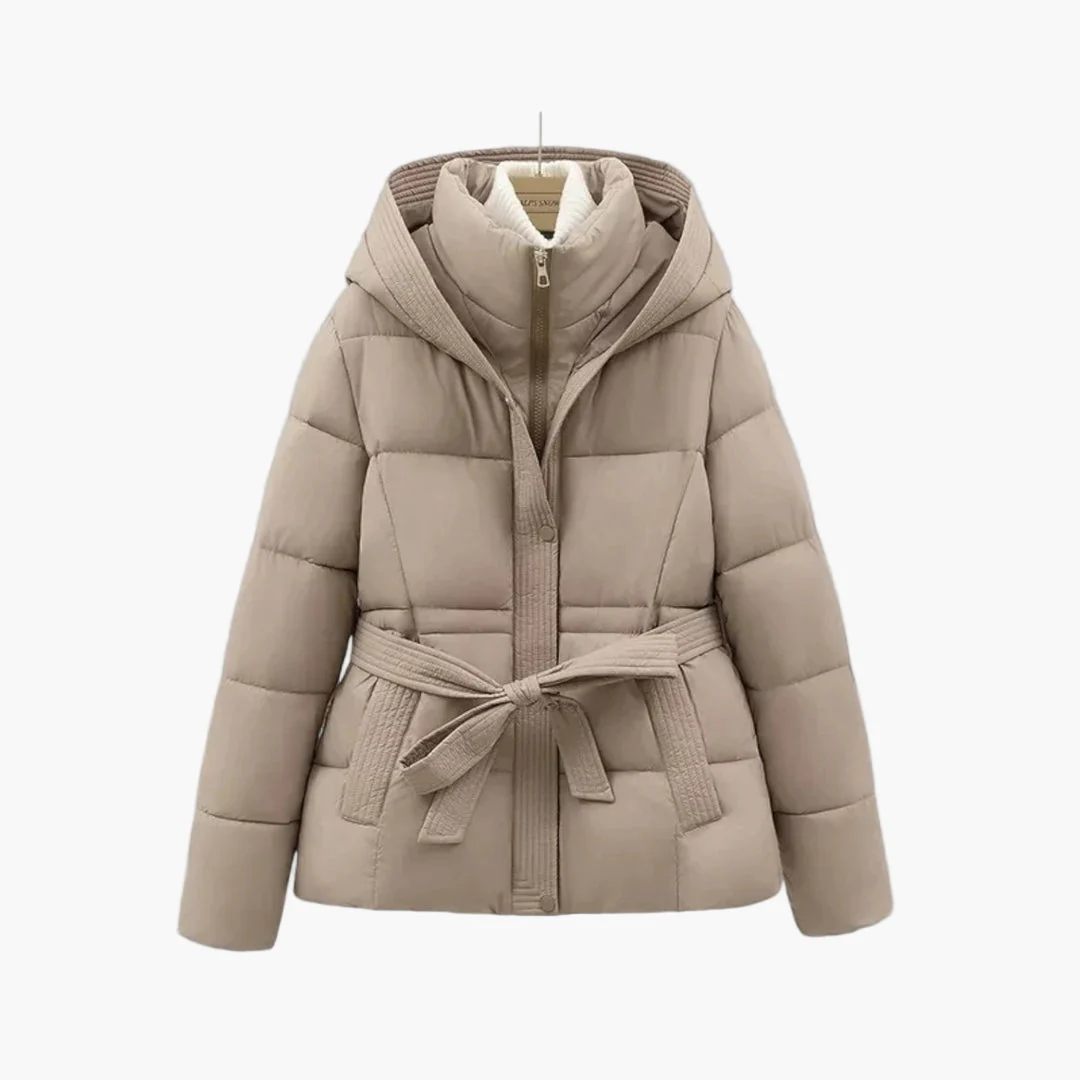 Manteau d'hiver ceinturé style parka pour femme – Élégance et chaleur urbaine - Image 3