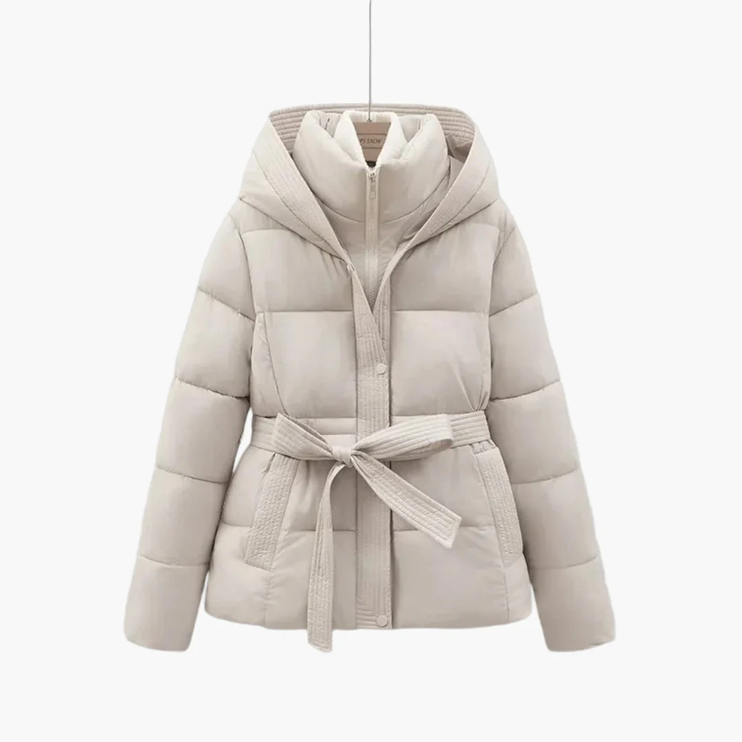 Manteau d'hiver ceinturé style parka pour femme – Élégance et chaleur urbaine - Image 4