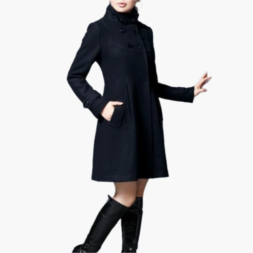 Manteau d’Hiver Élégant Femme Style Classique avec Capuche – Idéal pour Froid et Occasions Spéciales - Image 2
