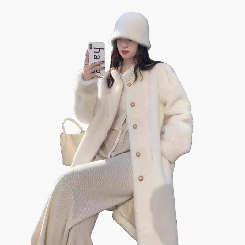 Manteau d'Hiver Élégant Femme Style Classique pour Sorties et Quotidien - Image 2