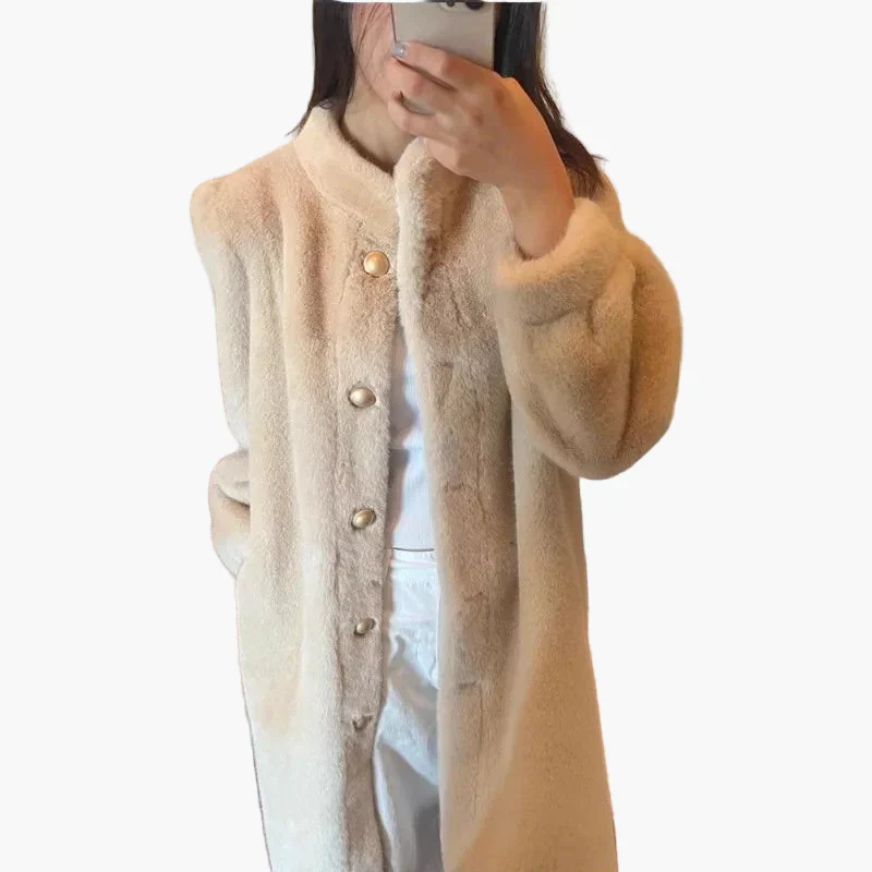 Manteau d'Hiver Élégant Femme Style Classique pour Sorties et Quotidien - Image 3