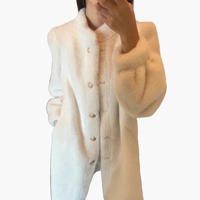 Manteau d'Hiver Élégant Femme Style Classique pour Sorties et Quotidien - Image 4