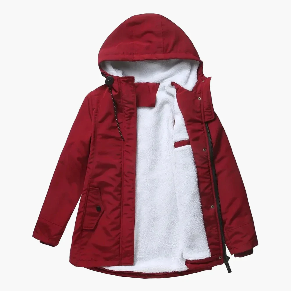 Manteau d'Hiver Femme à Capuche Style Décontracté Chaud pour Extérieur - Image 10