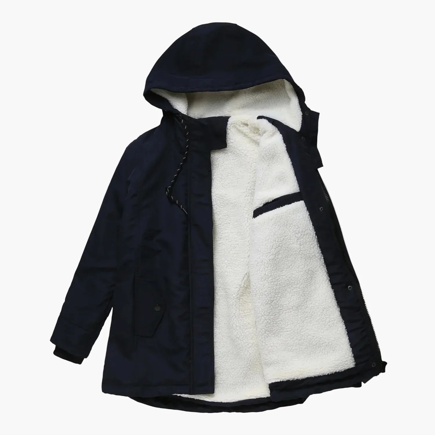 Manteau d'Hiver Femme à Capuche Style Décontracté Chaud pour Extérieur - Image 13