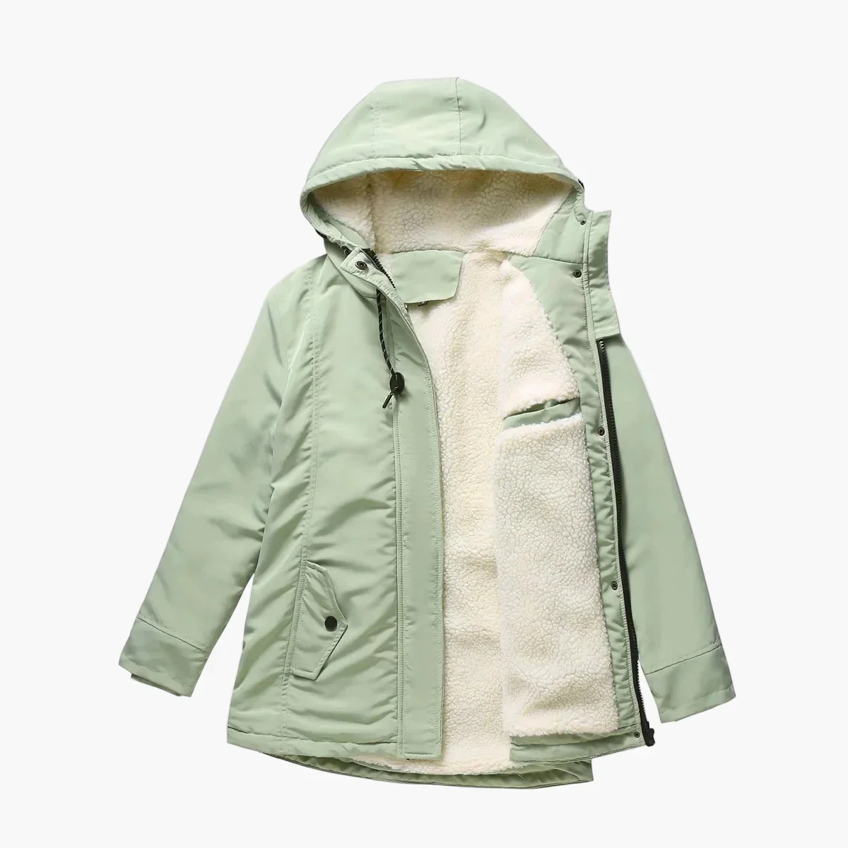 Manteau d'Hiver Femme à Capuche Style Décontracté Chaud pour Extérieur - Image 6