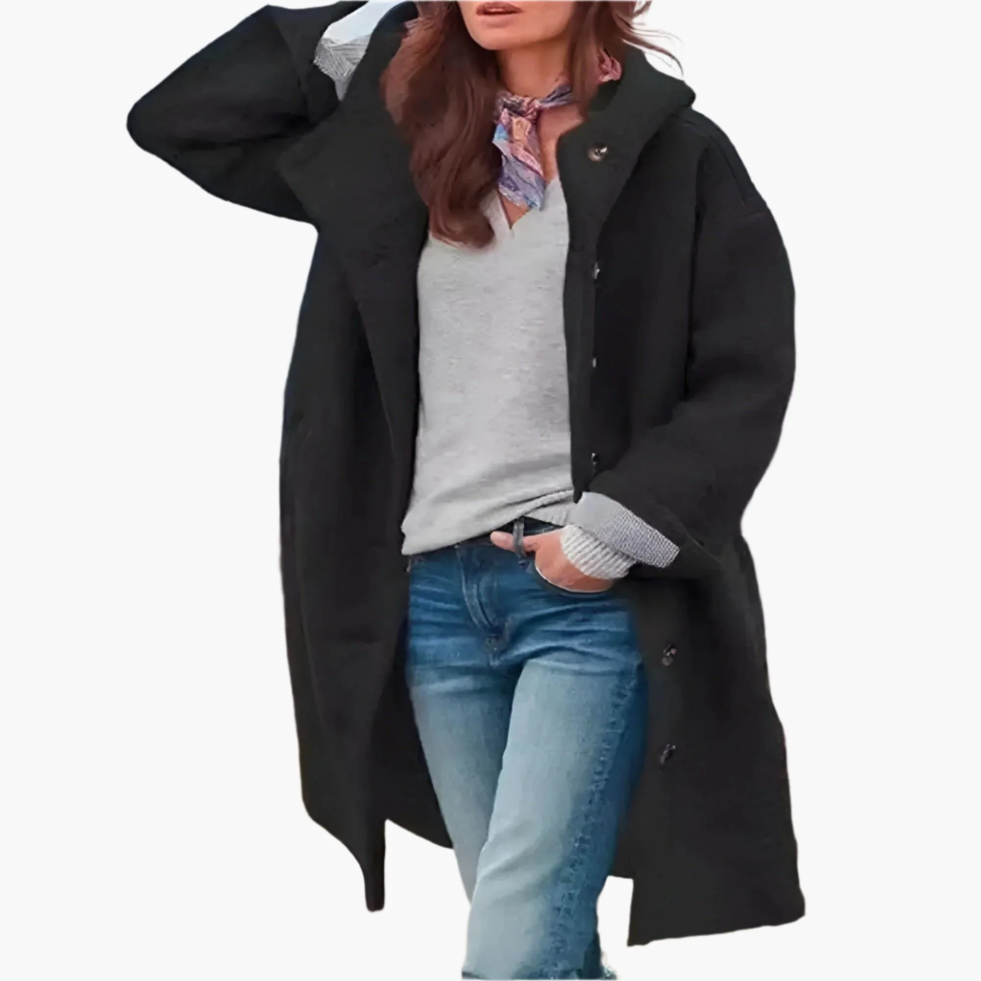 Manteau d'Hiver Femme Élégant Style Oversize Idéal pour Temps Froid et Urbain - Image 3