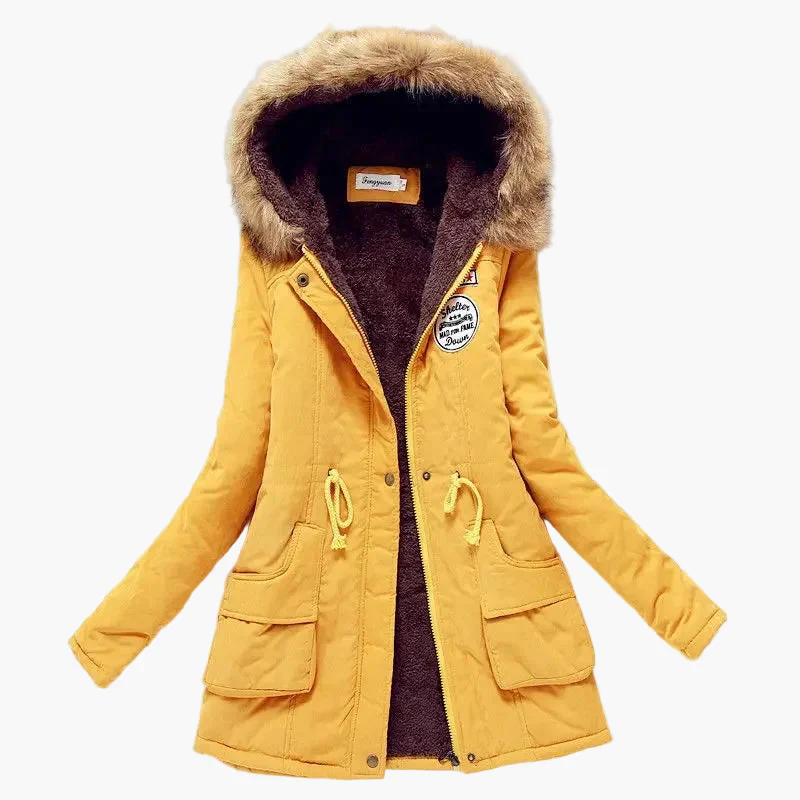 Manteau d’Hiver Femme – Style Coréen à Capuche, Mi-Long - Image 12