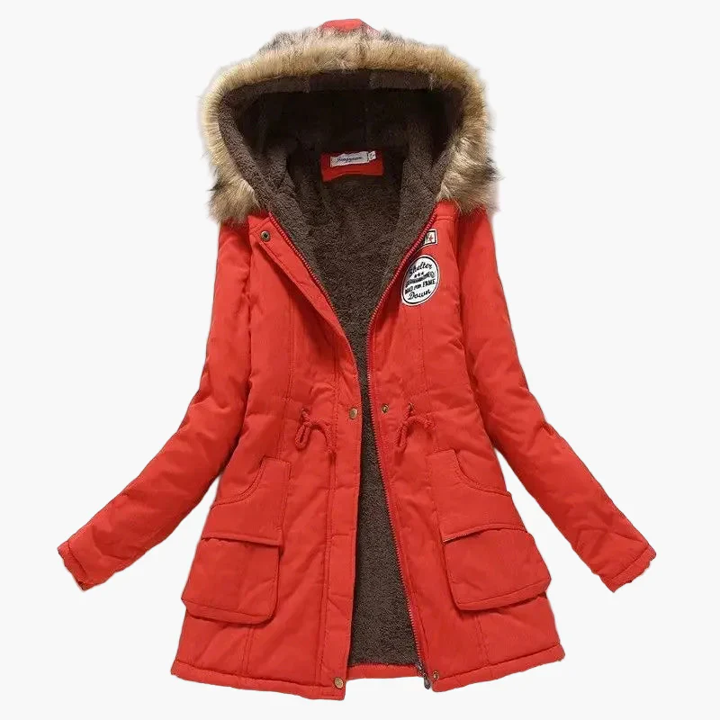 Manteau d’Hiver Femme – Style Coréen à Capuche, Mi-Long - Image 8