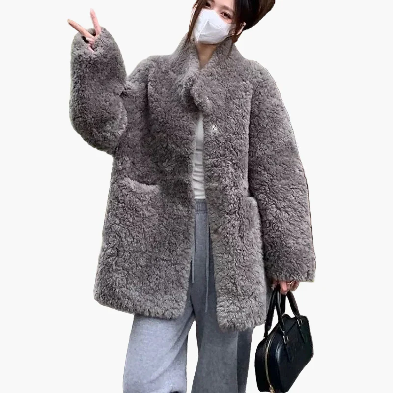 Manteau d'hiver femme style décontracté épais et chaud tendance urbaine - Image 2