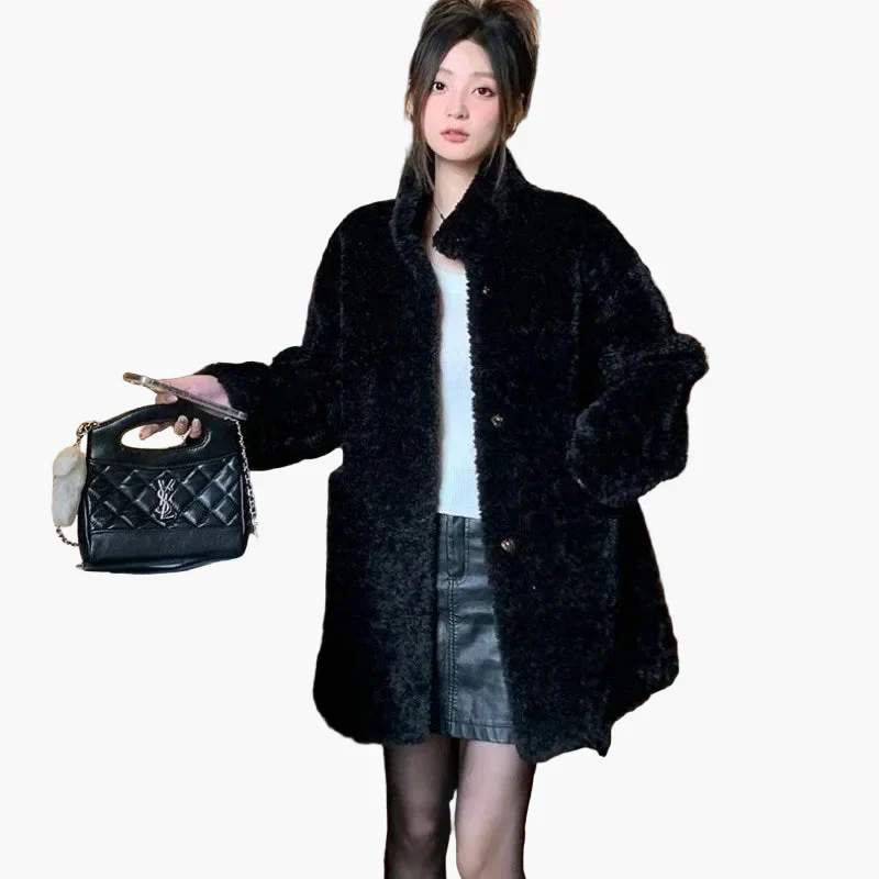 Manteau d'hiver femme style décontracté épais et chaud tendance urbaine - Image 4