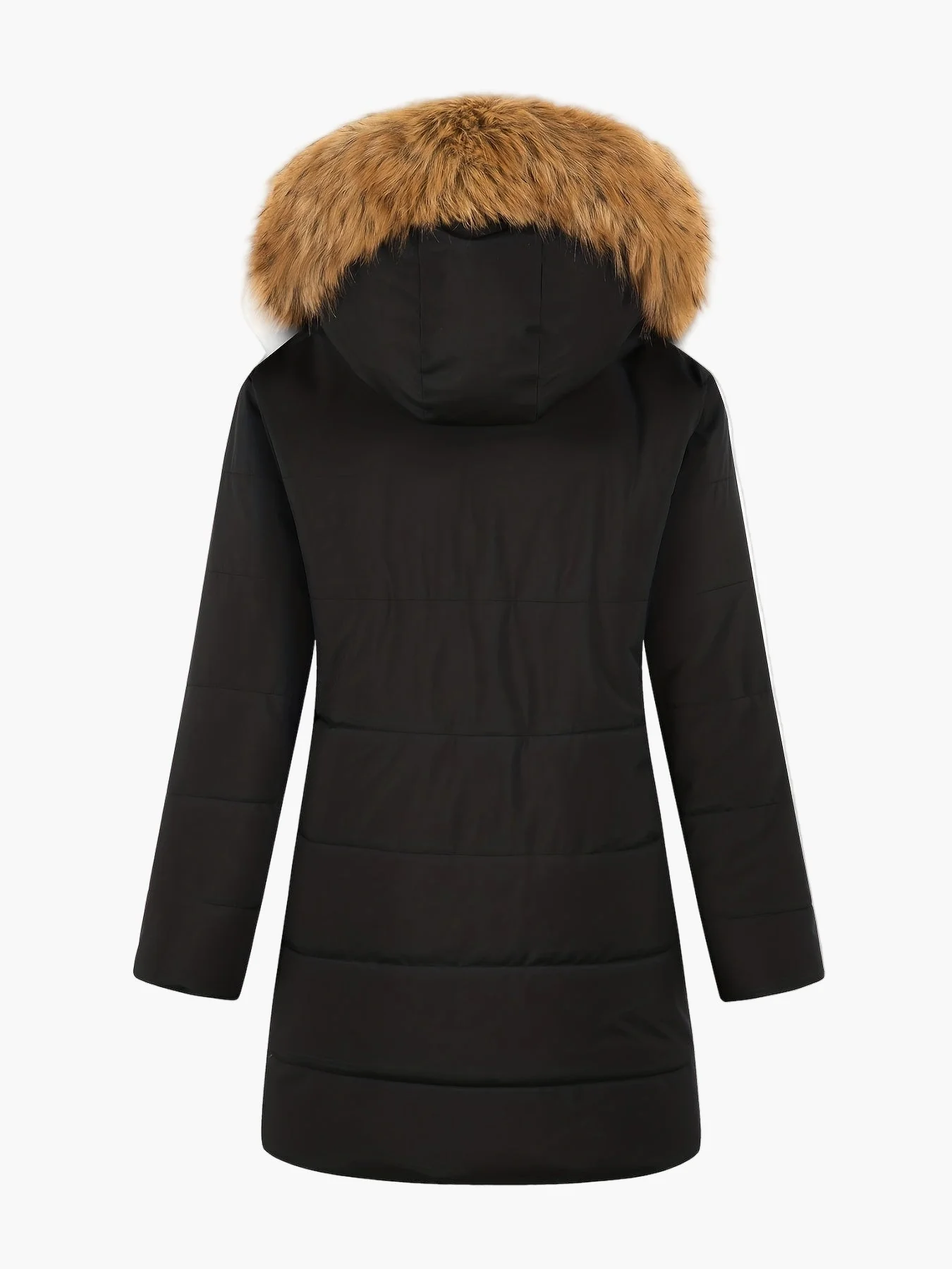 Manteau d'hiver femme style parka avec capuche en fausse fourrure – Élégance chic pour temps froid - Image 8