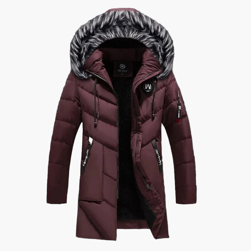 Manteau d’Hiver Long à Capuche pour Homme, Style Urbain, Idéal pour le Froid - Image 3