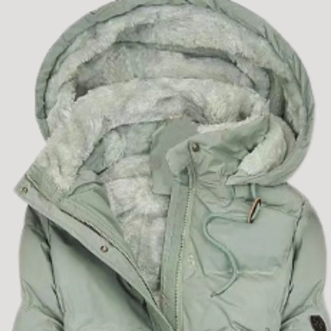 Manteau d'Hiver Long Femme Élégant avec Capuche et Doublure Chaude - Idéal Quotidien & Extérieur - Image 4